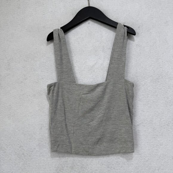 Stillwater Tank Womens Small Gray Camisole Ribbed Modal Spandex Made in USA - Picture 1 of 8